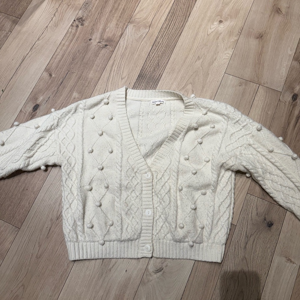 Cream Cable Knit Sweater and Tank Set